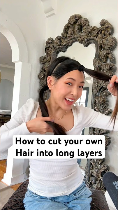 This DIY layered haircut was SO easy & satisfying ✂️