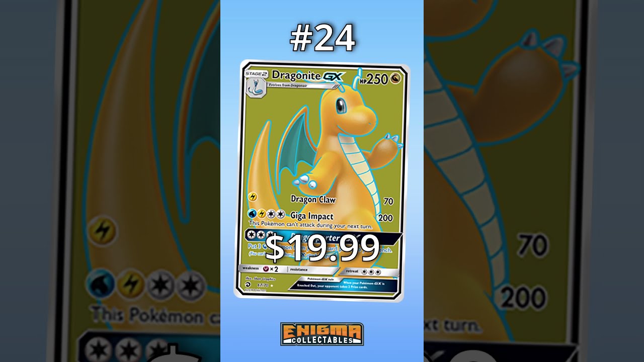 Top 50 Most Expensive Dragonite Pok Mon Cards Shorts Pokemon Pokemoncards Pokemontcg