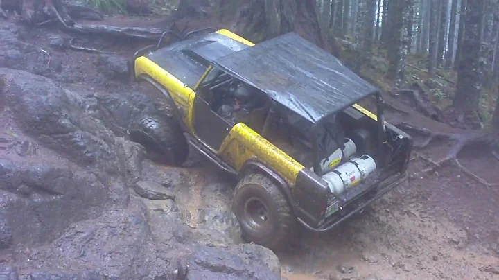 Robert's Early Bronco on water fall Browns Camp