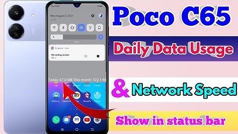 poco c65 network speed setting | poco c65 internet speed meter
