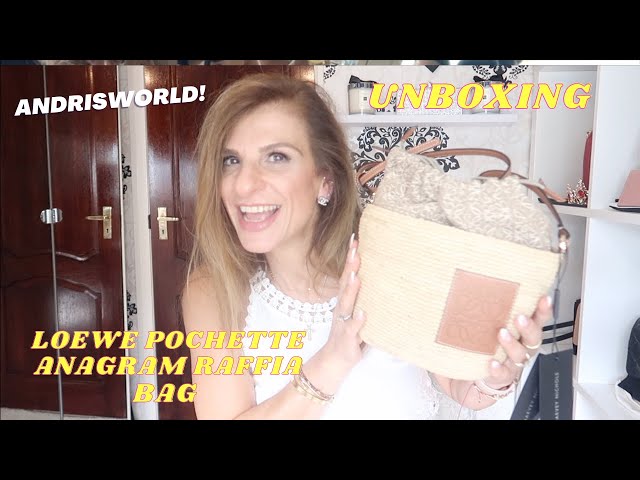 LOEWE POCHETTE RAFFIA BASKET BAG UNBOXING 