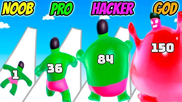 NOOB vs PRO vs HACKER vs GOD in Wobbleman Run 2023