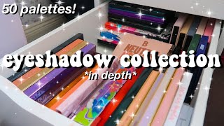 MY *in depth* EYESHADOW PALETTE COLLECTION 2023 | sharing every palette i own