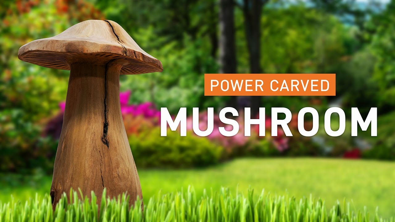 Carve A Decorative Mushroom Out Of Scrap Wood | Arbortech Tools