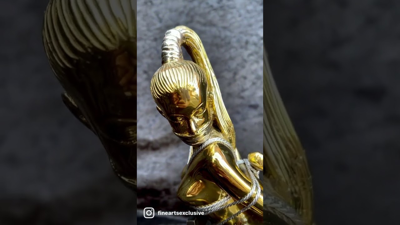 Sculpture Bronze érotique - Femme Dévote Bondage - FINE ARTS Wohnkultur F6657