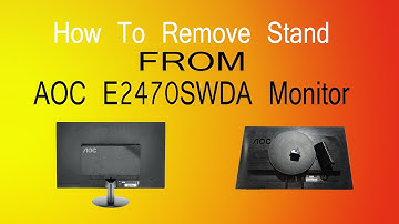 How to Remove Stand from AOC Monitor .Stand removing from E2470SWDA monitor#aoc #monitorstand