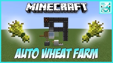 Minecraft: Semi-Auto WHEAT FARM Tutoiral (Never seen before)