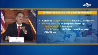 Coronavirus: N.Y. Gov. Cuomo on asking Pres. Donald Trump to allow patients on Navy ship Comfort