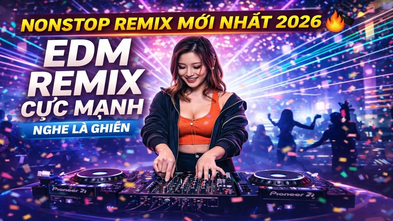 NONSTOP REMIX MỚI NHẤT 2026 🔥 | Nhạc EDM Remix Cực Mạnh – Nghe Là Ghiền | Bass Căng Club Night