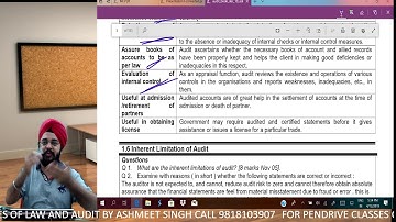 AUDIT REVISION PART-1 FOR CA INTER MAY 2019 EXAMS