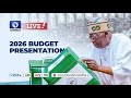 President Bola Tinubu Presents 2026 Budget Proposal LIVE 