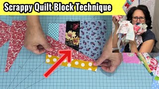 🌶Scrappy Crumb Quilt Block - How To Diagonal Cut Scraps