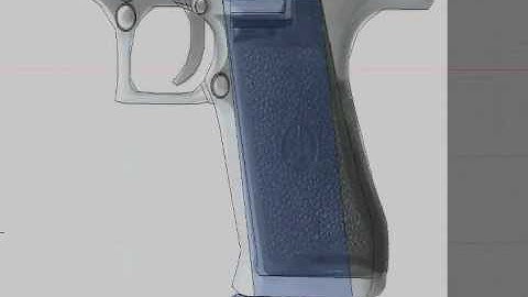 Speed modeling Desert Eagle in blender 3D