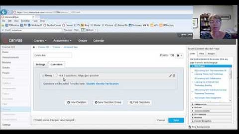 Create a Quiz in Canvas with Questions Randomly Selected from a Bank