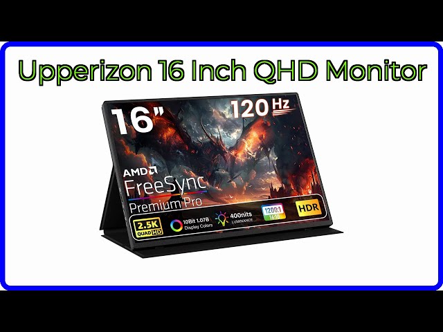 REVIEW (2026): Upperizon 16 Inch QHD Monitor. ESSENTIAL details