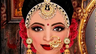 인도 공주 메이크업 웨딩 게임 || 왕실 인도 결혼식 및 사랑 결혼 게임 커플 screenshot 3