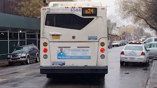 NYCT BUS | 2009 Orion VII Next Gen HEV #4544 takeoff on the Q24 to Bed-Study NYCT BUS | 2009 Orion VII Next Gen HEV #4544 takeoff on the Q24 to Bed-Study