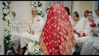 Intimate Nikkah Ceremony Highlights | Aleena & Waheeb | September 2022