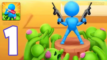 Stick Zombie Defense Gameplay Walkthrough Part 1 - Tutorial Zombie Defense (Android,iOS)