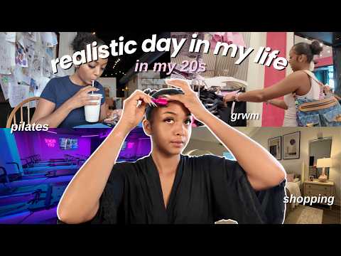 realistic day in my life in my 20s | pilates + shopping + work