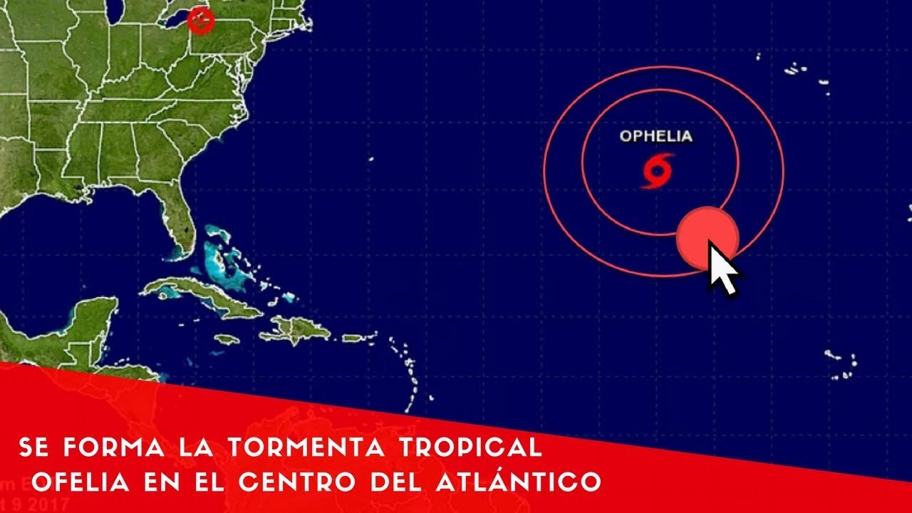 Se forma la tormenta tropical Ofelia en el centro del Atlántico harvey barnes