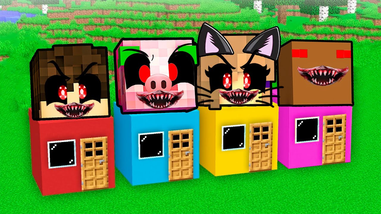 Ne CHOISISSEZ pas la mauvaise BASE SECRETE sur Minecraft ! ( Emma , TheCheeseNaan , ProutMan , Bobby