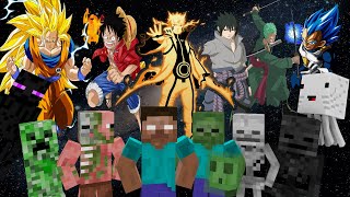 Monster School : ALL ANIME CHALLENGE - Minecraft Animation screenshot 5