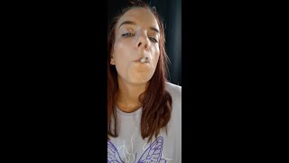 Seductively Smoking My Cigarette And Talking About Blackening My Lungs