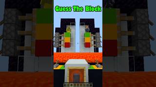 Minecraft Guess The Block #minecraft #shorts #minecraftshorts
