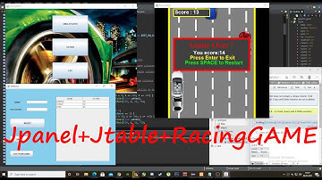 RacingGame in JAVA(SOURCE CODE)(JAVA GAME=JAVA SWING+JPanel+JTable+SQLConnection+Database) #Laurin