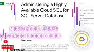 Administering a Highly Available Cloud SQL for SQL Server Database with Explanation | Qwiklabs