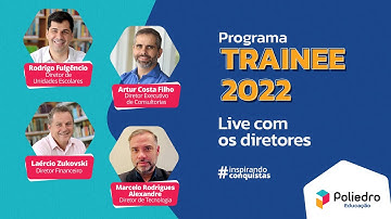 Programa Trainee 2022 | Live com os Diretores