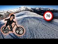 J'essaye le VTT électrique dans la neige!