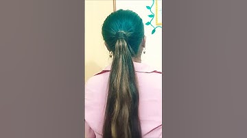 How to easy voluminous ponytail ❤️ quick hack to hide your elastic