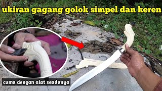 keren dan simpel❗ membuat gagang golok sembelih❗❗ golok dari per cacing.