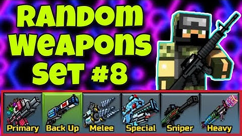 Random Weapons Set #8 Gameplay | Pixel Gun 3D