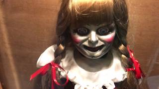 Full sized annabell doll escapes and takes revenge!! watch until the
end!! size annebelle three smaller dolls that my brother has in his
collec...