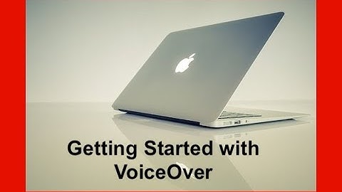 Getting started with voiceover quickstart guide    #macos
