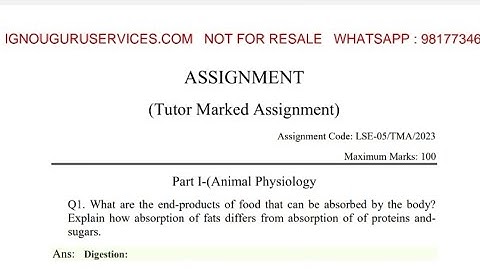 LSE-05 Solved Assignment English Medium 2023 IGNOU Solved Assignment IGNOU