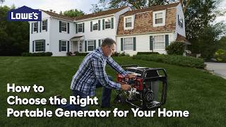 How to Choose the Right Portable Generator for Your Home Guide