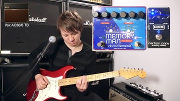 Electro Harmonix Deluxe Memory Man TT vs MXR Carbon Copy