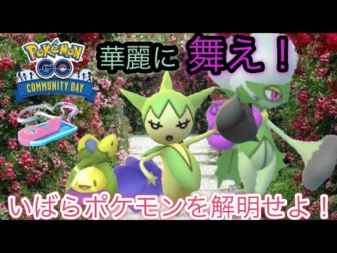 ポケモンgo ロゼリアコミュニティデイで高個体値色違い目指して いばらポケモンを解明せよ にも挑んだぞ 21年2回目のコミュデイで大暴れしたぞ Youtube