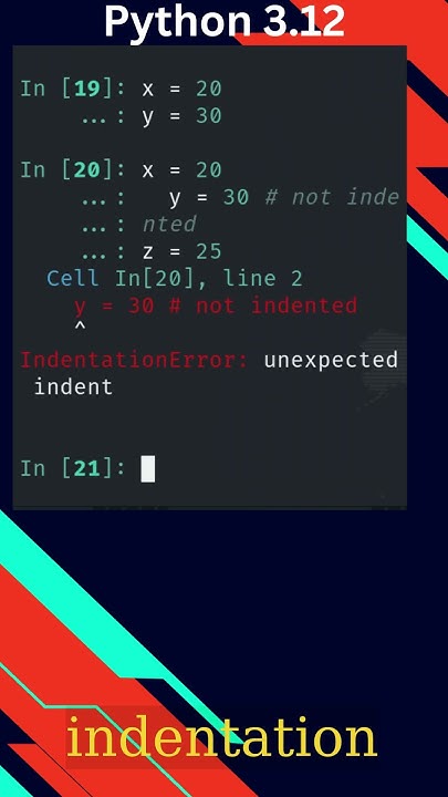 Python 3.12 - full course - indentation - YouTube