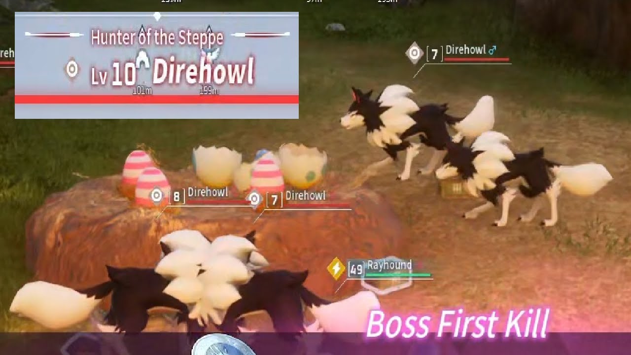 RARE Direhowl Boss event with many Direhowls and the big alpha direhowl and direhowl dog eggs?