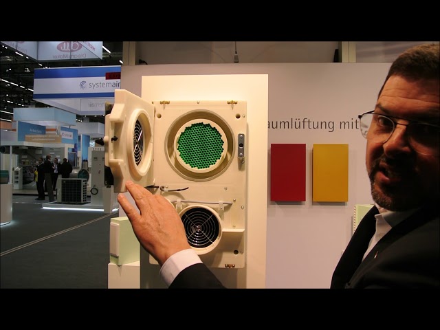 Dezentrale Lüftung Roos R-Tube ISH Frankfurt 2019 class=