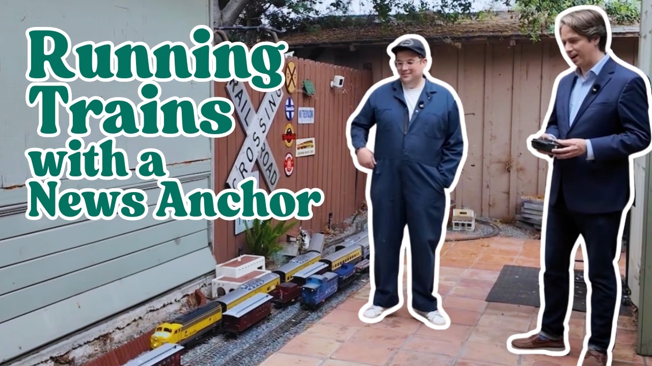 KTLA’s Andy Riesmeyer Runs A Live Steam Train at the Garden Railroad ...