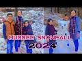 Murree snowfall 2024  exploring snowy murree lake view park