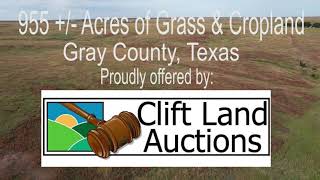 CLA CLB Grass & Cropland Auction in Gray County, Texas