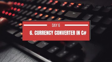 Day 6: Build a Currency Converter in C# with Windows Forms | 100 Days of C# Challenge