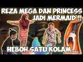 REZA MEGA DAN PRINCESS JADI MERMAID !! Ternyata Semuanya Gak Bisa Berenang .. wkwkwk